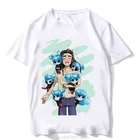 Футболка с принтом лица Салли из игры, уличная одежда в стиле Харадзюку, Забавный игровой топ с персонажем Салли из игры, Мужскаямужская рубашка