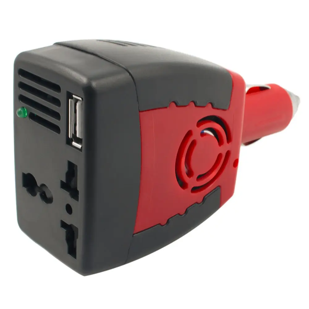 

1pcs cigarette lighter Power Supply 150W 12V DC to 220V AC Car Power Inverter Adapter with USB Charger Port Drop Shipping