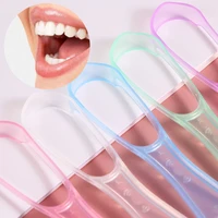 fashion useful dental care tongue scraper bad breath cleaner brush double sided silicone dental care hygiene health care tool