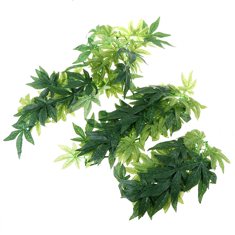 Искусственные лозы для растений настенная имитация ротанга листья ветви зеленое