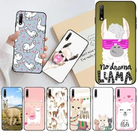 lama llama alpacas phone case for huawei honor 30 20 10 9 8 8x 8c v30 lite view pro