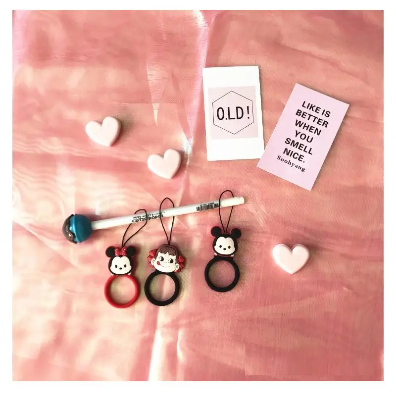 Kawaii Minnie Phone Chain Ringke ремешок силиконовый ремешок-держатель для сотового телефона ручные шнурки на запястье ремешок для ключей