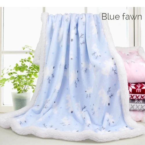 

Baby Blanket Stroller Blanket Comfortable Simple Style Thick Warm Easy to Carry 31.5in*39.37in Breathable Cartoons Baby Blanket