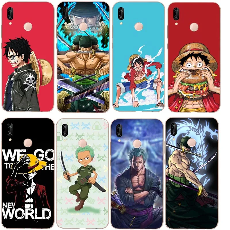 Прозрачный силиконовый цельный коллаж серии Luffy для Huawei P8L P20L P20LITE P30 Mate 8 9 10