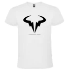 Футболка roly rafa Надаль bull logo белая мужская 100% хлопок Размер s m l xl xxl