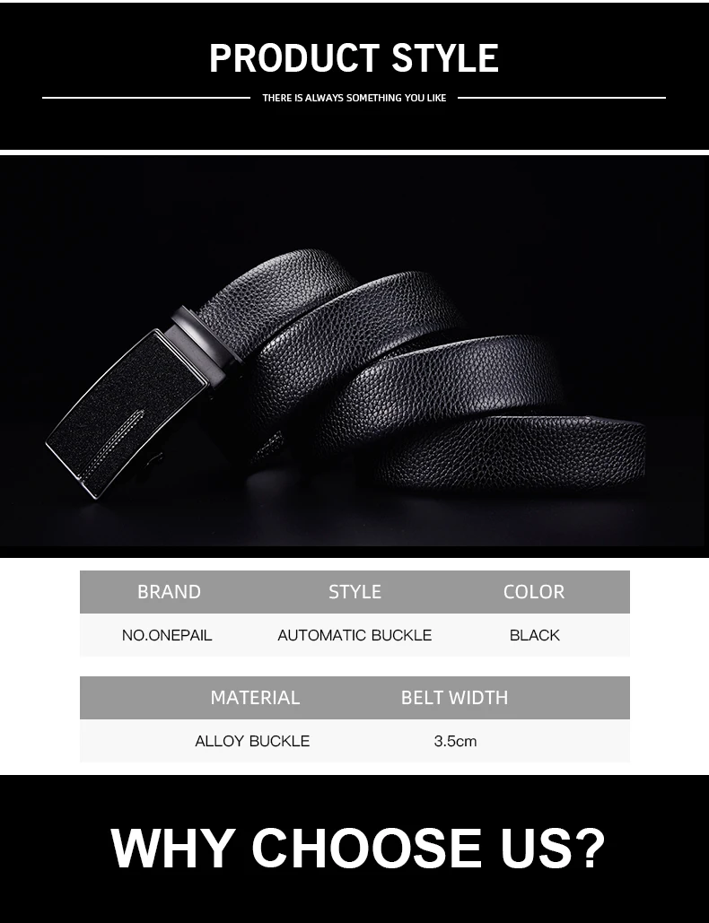 NO.ONEPAUL Luxury brand belt men fashion alloy automatic buckle Genuine Leather Belts for Men Designer's top business waist belt