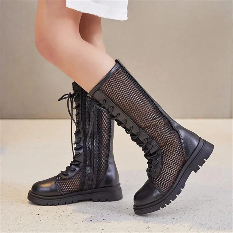 

Kid Shoes Boot Girls Children Martin Boots Boy&girl Breathable Boots Fashion Zip Boots Soft non-slip Rubber sole Boots Kids Shoe