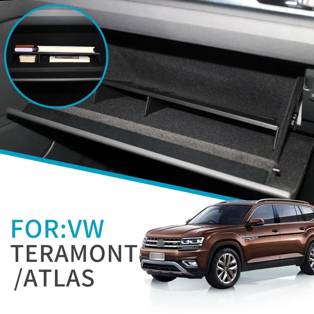 

Контейнер для перчаток ZUNDUO, подходит для VW ATLAS TERAMONT и Cross Sport 2018-2021, контейнер для хранения аксессуаров, консоль для поддержания порядка