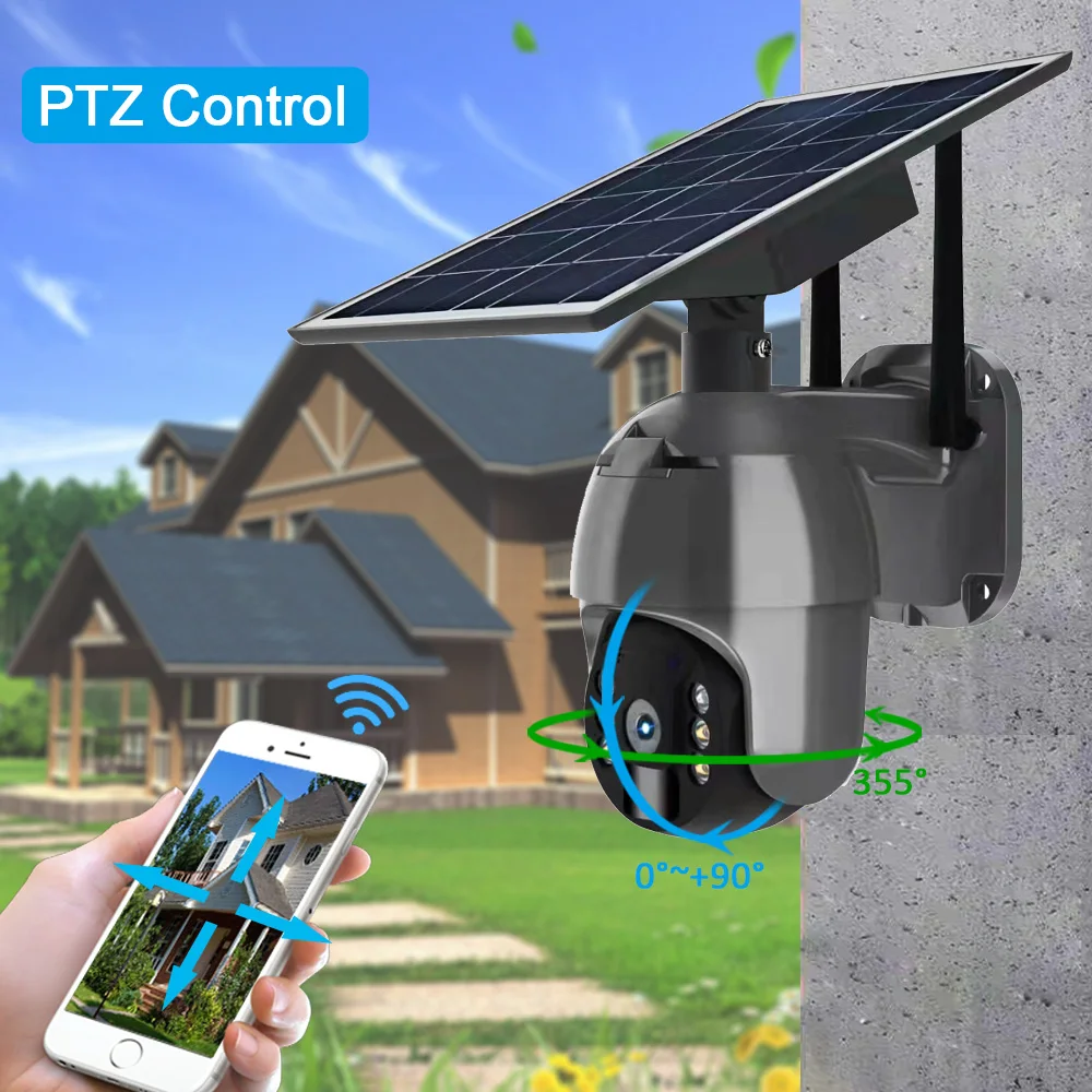 Купить Камера видеонаблюдения на солнечной батарее 4G SIM / WIFi PIR