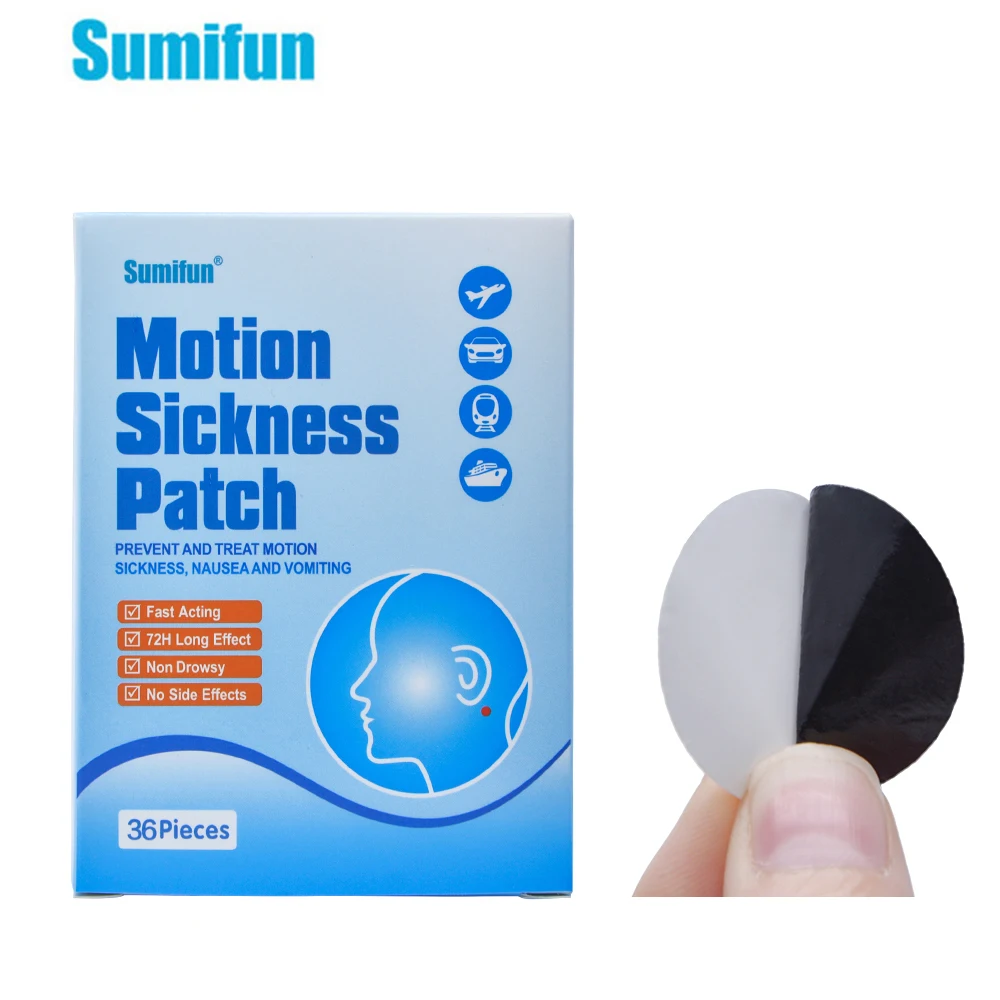 

36Pcs Stickers Sickness Patch Fast Acting Behind Ear Dizziness Anti-Nausea Chinese Herbal Medical Plaster Health Care K02201