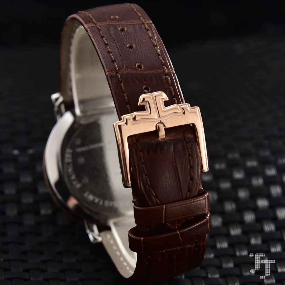 

Classic New Chronograph Men Watch Stopwatch Sapphire Watches Silver Gold Black White Brown Leather Sport Limited Watches