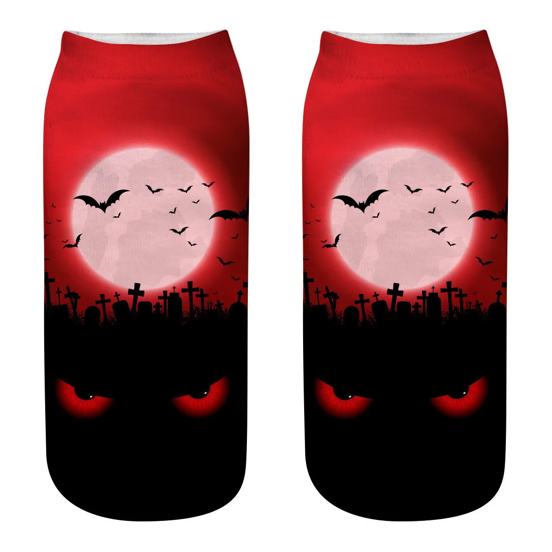 

Женские модные носки из полиэстера, носки с 3D принтом тыквы на Хэллоуин, повседневные рабочие деловые носки, спортивные носки средней длины