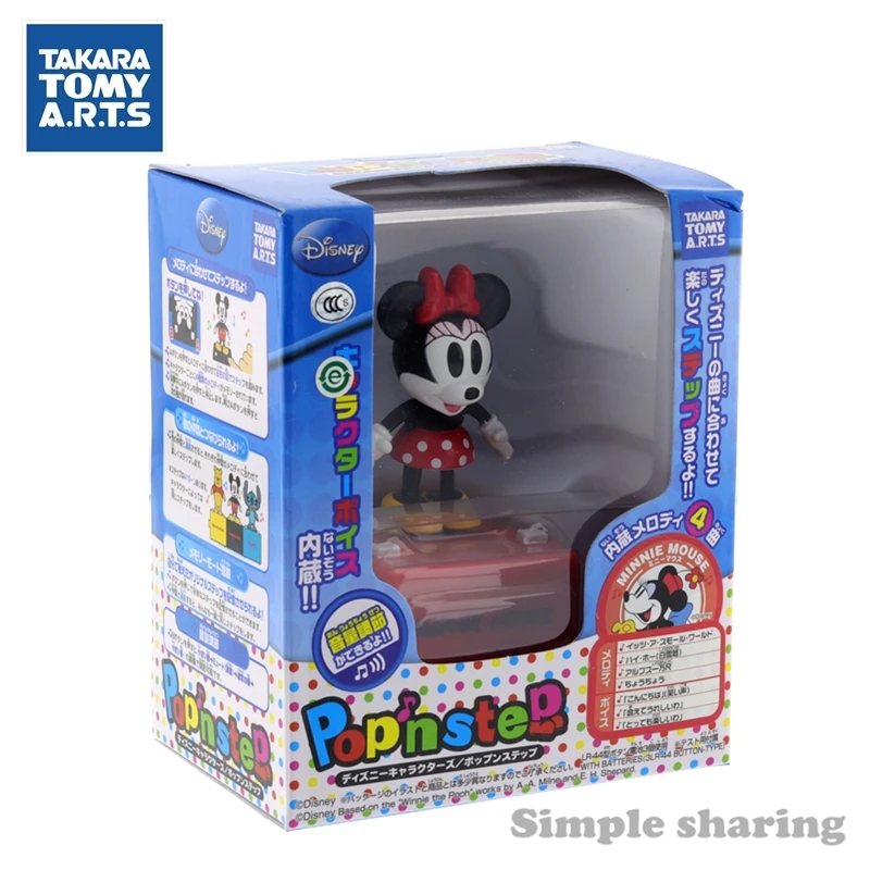 TAKARA TOMY arts popn шаг pixar Дисней фигурка Детские игрушки Аниме Дети Кукла Минни мышь
