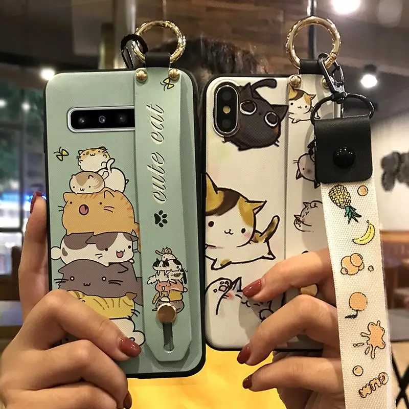 Модный дизайн ремешок на запястье чехол для телефона Samsung Galaxy S10 5G мультяшный