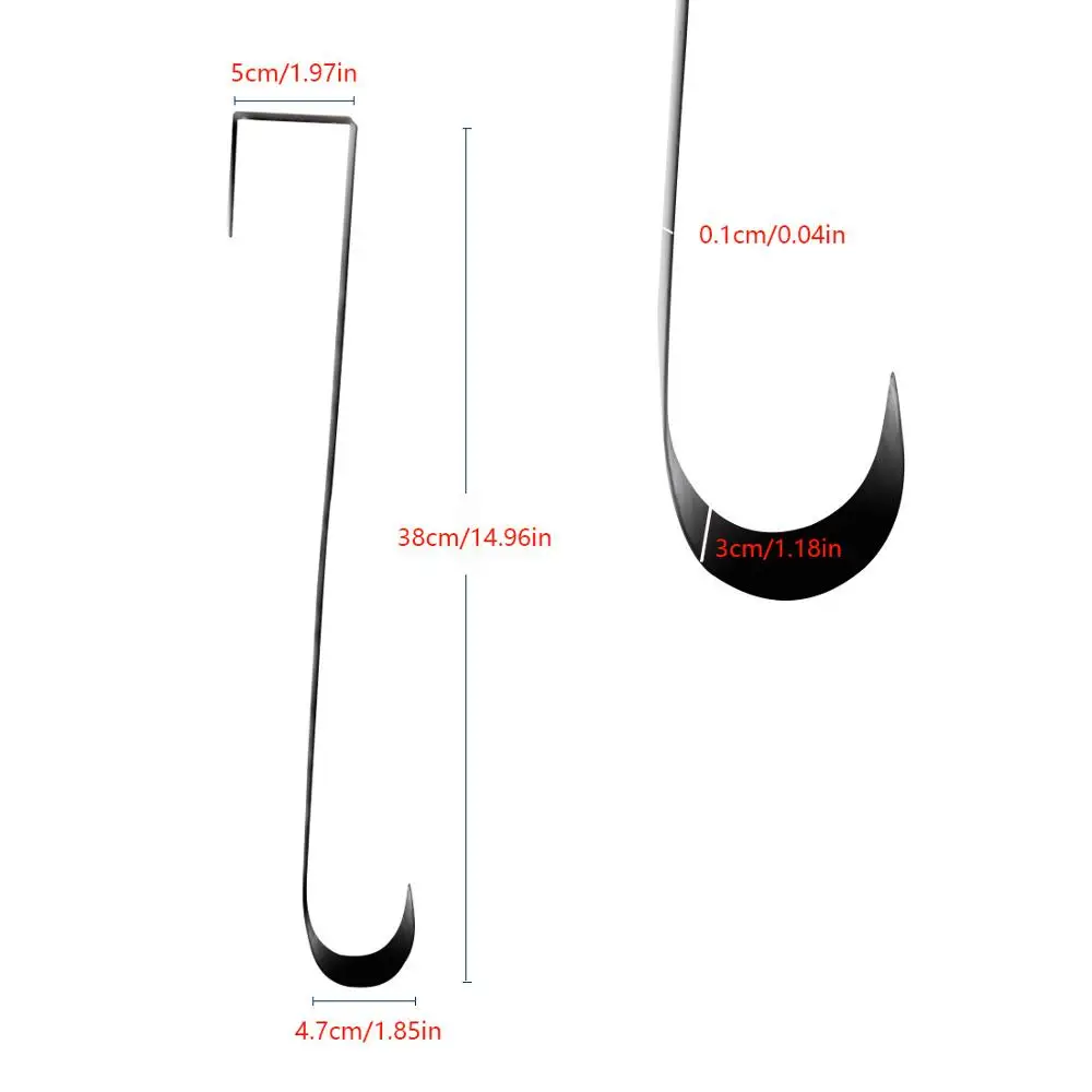 

Wreath Hanger, Premium Over The Door 15 Inch Metal Wreath Hanger Wreath Holder Wreath Hook for Christmas Decoration Large