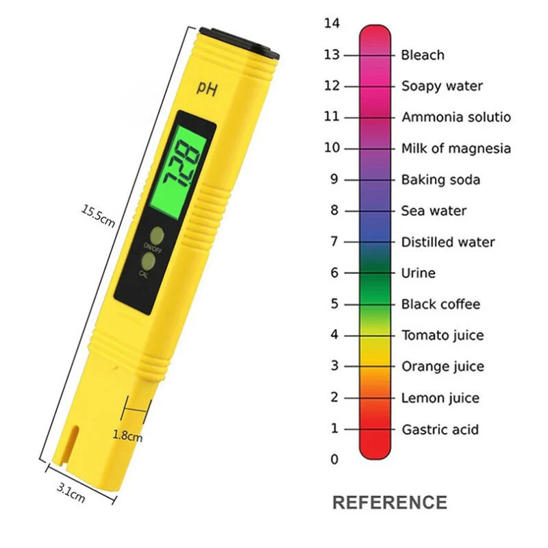 СВЕТОДИОДНЫЙ цифровой измеритель PH для питьевой воды тестер ручка Fisher аквариум