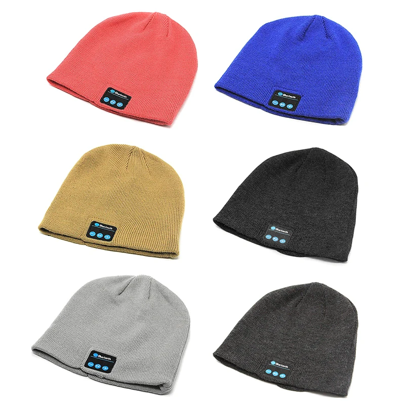 

Wireless Bluetooth Knitted Beanie Hat with Headphones Music Phone Call Function Gifts for Men Outdoor Use YS-BUY
