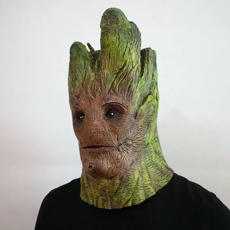 Хэллоуин косметическое дерево человек латексная маска реквизит ужасы Marvel