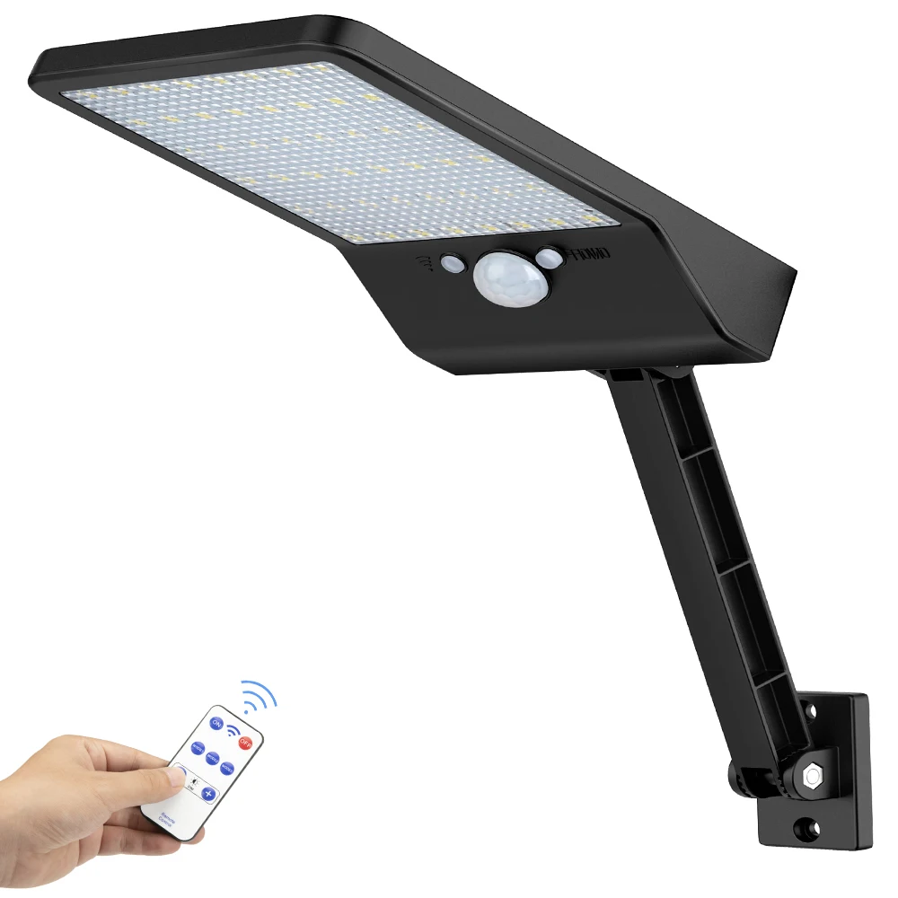 

48 LED solar power light outdoor IP65 800 Lumen street Motion Sensor Solar garden wall Lamps