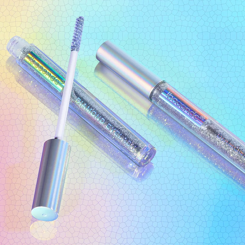 Стойкая водостойкая Алмазная Мерцающая блестящая пудра тушь для макияжа глаз