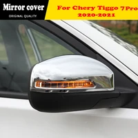 for chery tiggo 7 pro 2020 2021 tiggo 8 chrome abs side door rear view mirrors covers trim