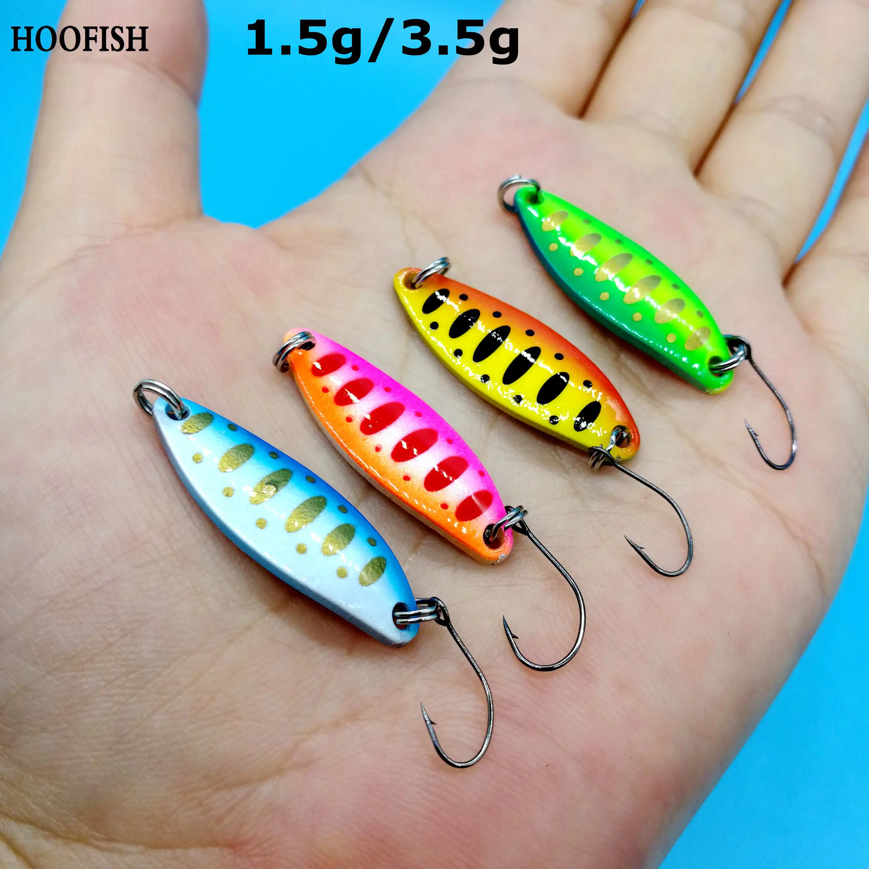 Рыболовная приманка ложка HOOFISH 3 шт./лот 1 5 г/3 г плавающая искусственная для форели