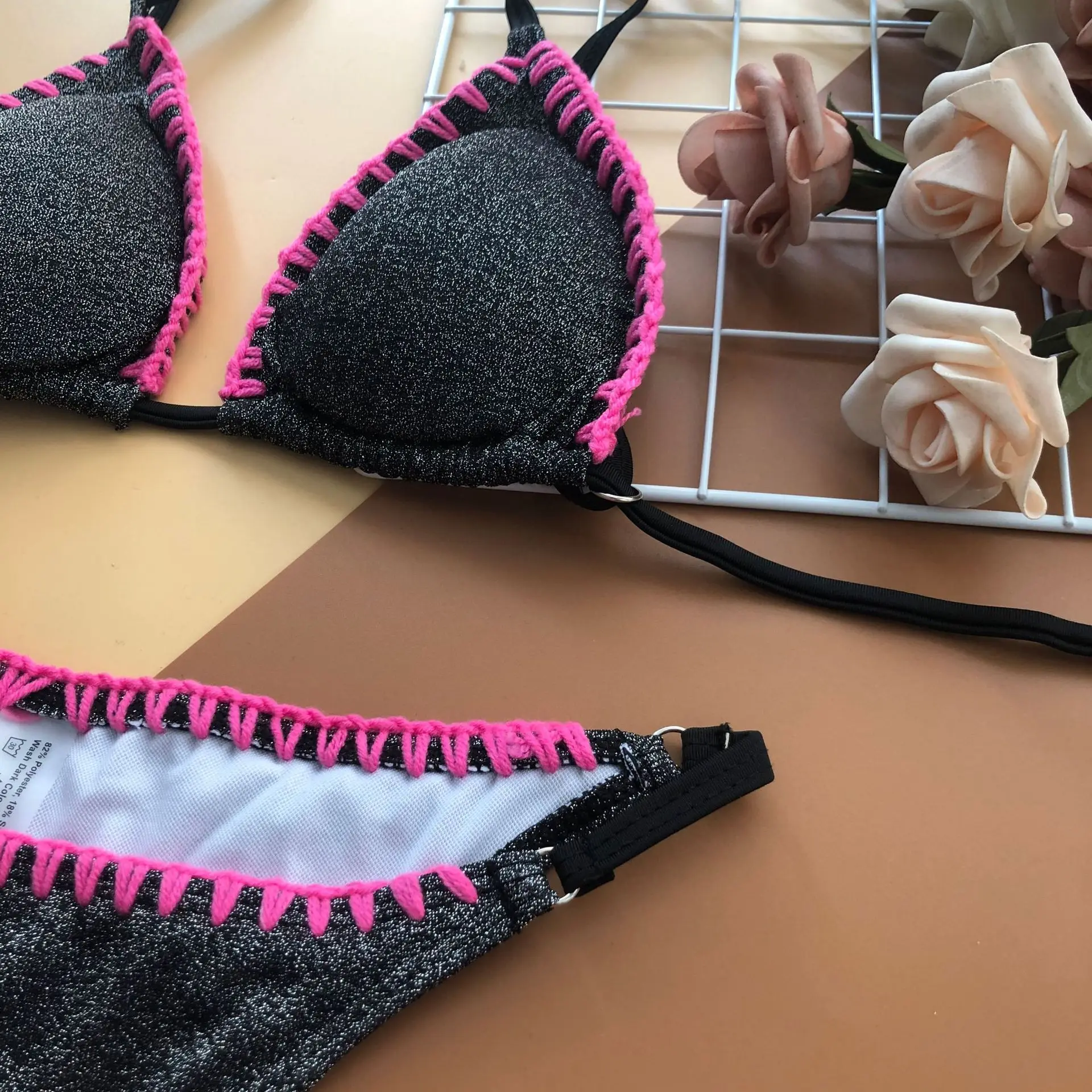 

Bikini 2021 Sexy Women Low Waist Bikini Swimsuit Swimwear Female Bandage Thong Brazilian Biquini Bikini Set Bathing Suit Bather