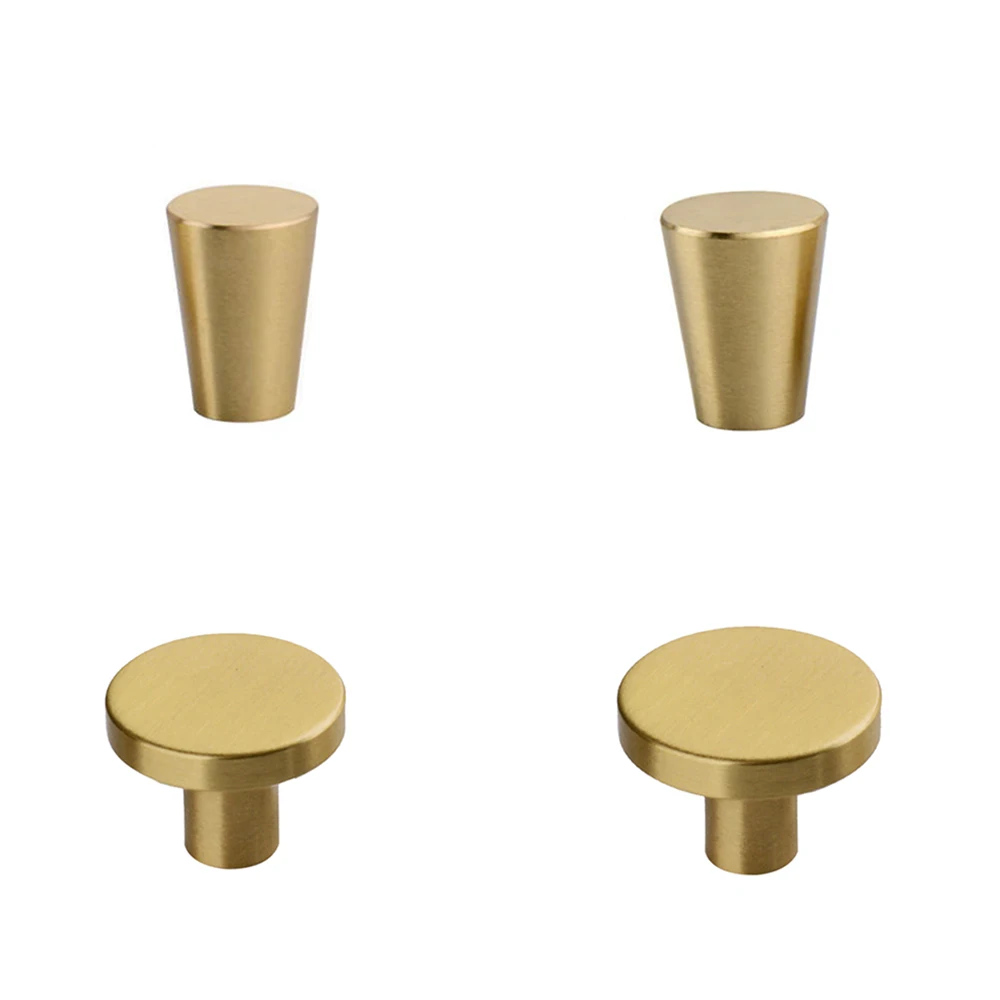 2 шт. ручка из чистой меди твердый современный простой гардероб дверная шкафчик с