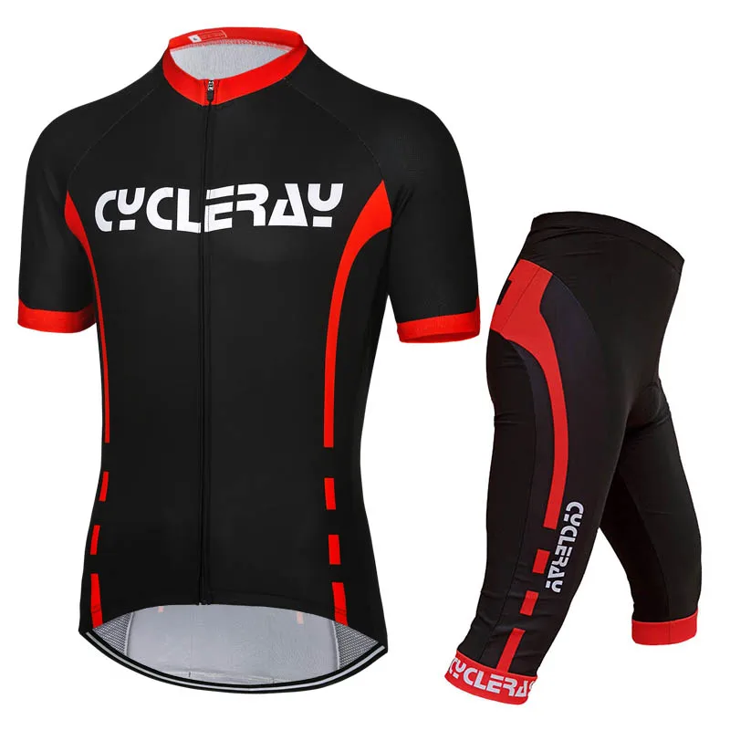 

Summer Cycling Jersey Set Breathable Team Racing Sport short tops Mountain Bicycle Clothing
