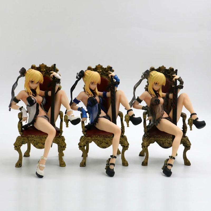 

Anime Fate Stay Night Saber Ver. Anime Figure Sexy Girl PVC Action Figure Toys Saber Alter Lingerie Model Doll Toy