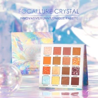 focallure crystal eyeshadow palette 16 colors sprinkles sequins shadows giltter eye makeup waterproof eye shadow cosmetics