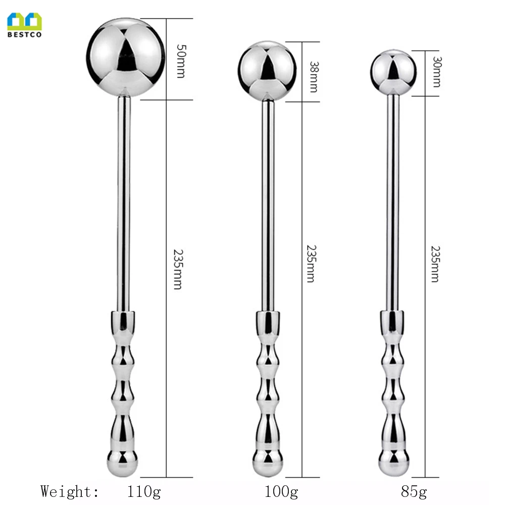 Bestco 18 + Анальная пробка металлический ручной мяч стимулирует анус из нержавеющей