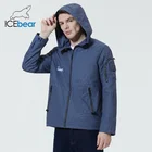 ICEbear 2022 Новая мужская ветровка модная короткая ветровка с капюшоном Высококачественная мужская одежда MWB22761I