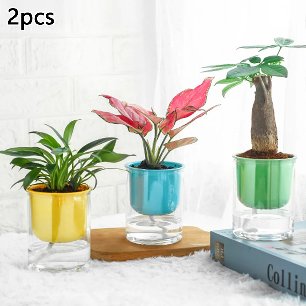 

Self Watering Flower Pots Water 9*11cm Automatic Flower Garden GardenResin