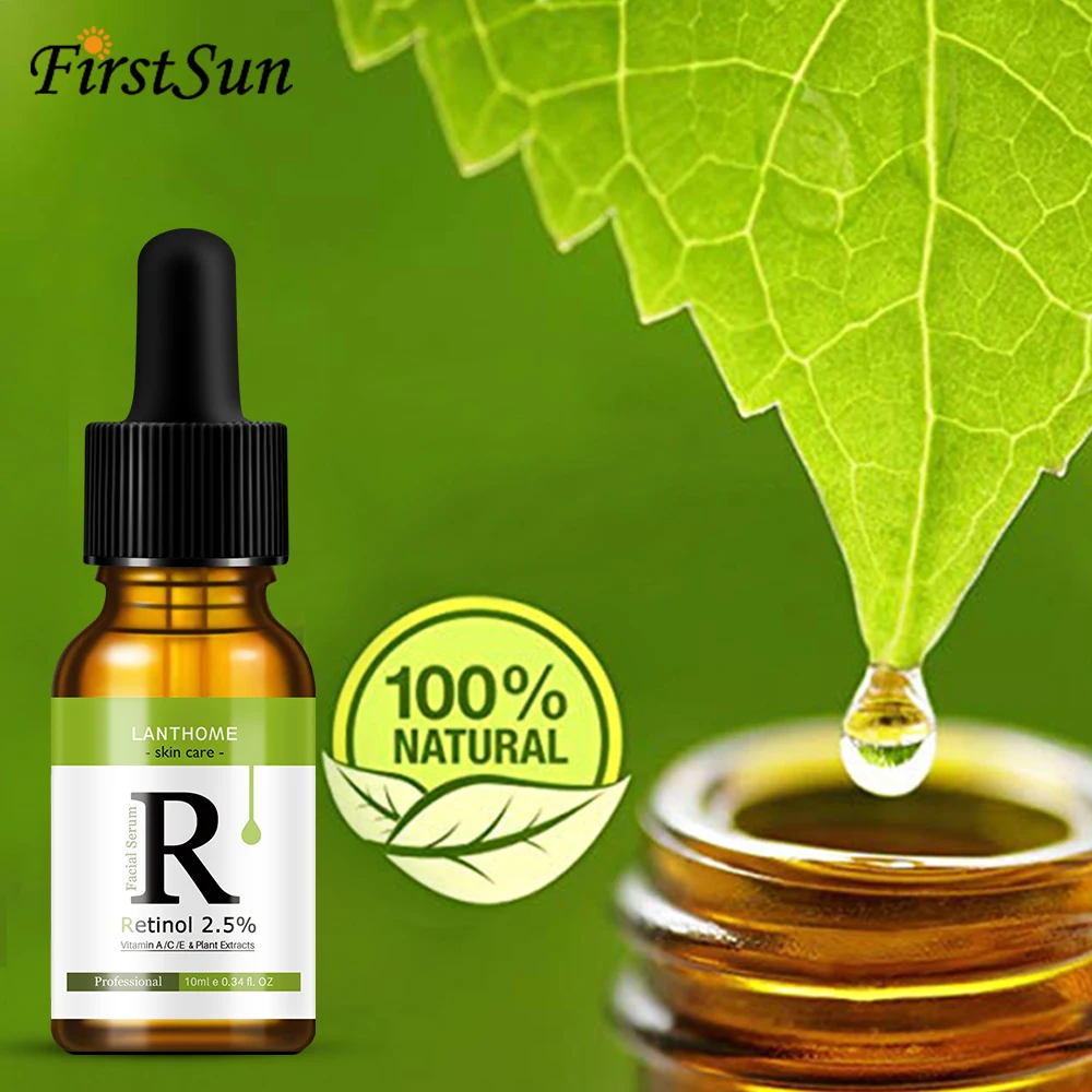 Retinol 2.5% Vitamin C / A Facial Anti Wrinkle Serum Remove Dark Spots Collagen Aging Essence Whitening Face | Красота и здоровье