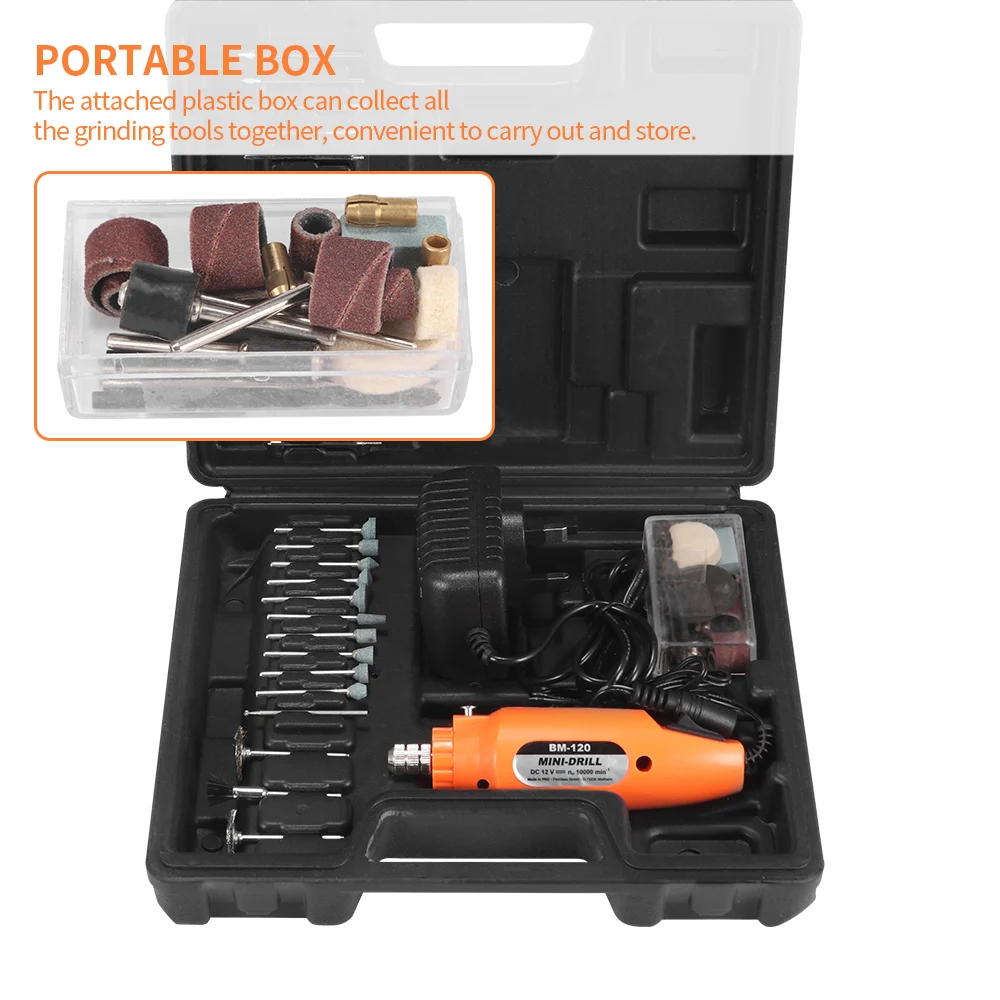 

Mini Electric Drill Engraver Rotary Tool Polishing Machine Power Tool Variable Speed Engraving Pen With Accessories