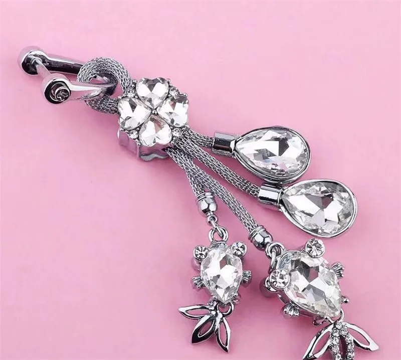 【Elegant】1PC креативное ожерелье с каплевидными кристаллами Автомобильный брелок