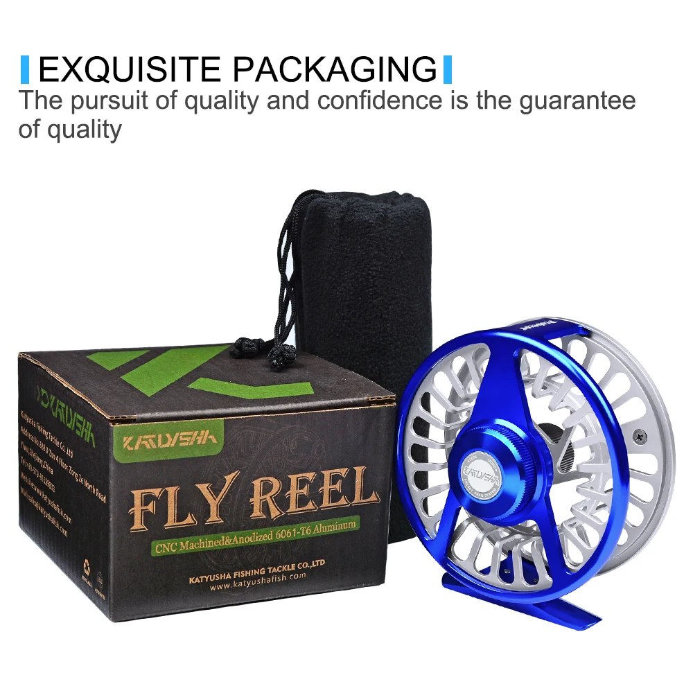 PROBEROS Fly Fishing 3 + 1 BB колесо голубого и серебристого цвета катушка CNC машина правая