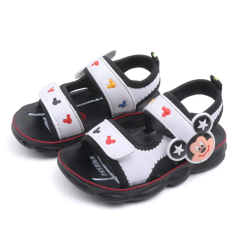 Детские Нескользящие пляжные туфли Disney с мягкой подошвой и мультяшным Микки