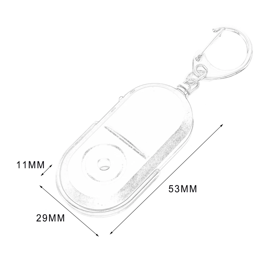

Portable Size Old People Anti-Lost Alarm Key Finder Wireless Useful Whistle Sound LED Light Locator Finder Keychain