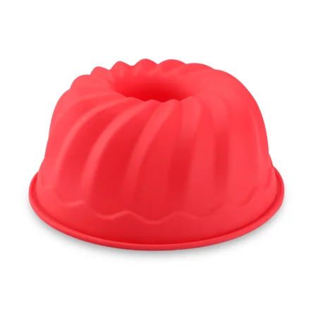 

9 inch Bakeware Cake Molds Silicone Non-Stick Mousse Chiffon Pudding Jelly Ice creams Red Blue Large hollow round Kitchen Tools