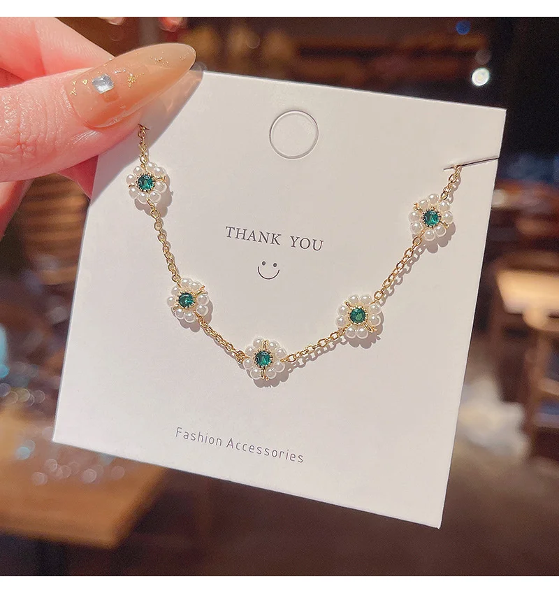 

Fashion Pearl Gem Crystal Inlaid Bracelet Women Korea Adjustable Bracelet Birthday Party Jewelry