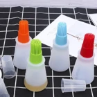 Масляная щетка для барбекю, инструмент для приготовления пищи, для кемпинга с крышкой, портативная щетка для соуса, масла, 1 шт., для выпечки