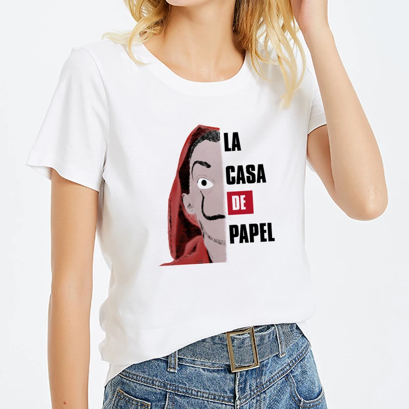 2019 новый летний T рубашка для Повседневное белый TopsTshirt вокруг драма США в