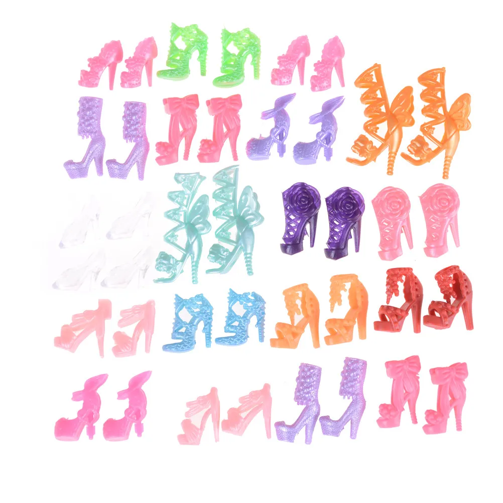 Босоножки разноцветные на высоком каблуке 10 пар | Игрушки и хобби