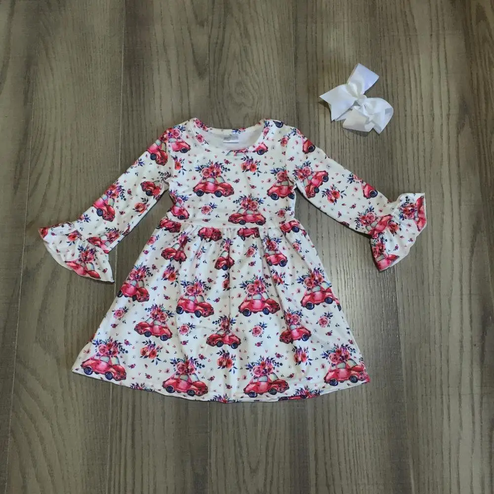 Детская одежда для маленьких девочек Хлопковое платье из молочного шелка с