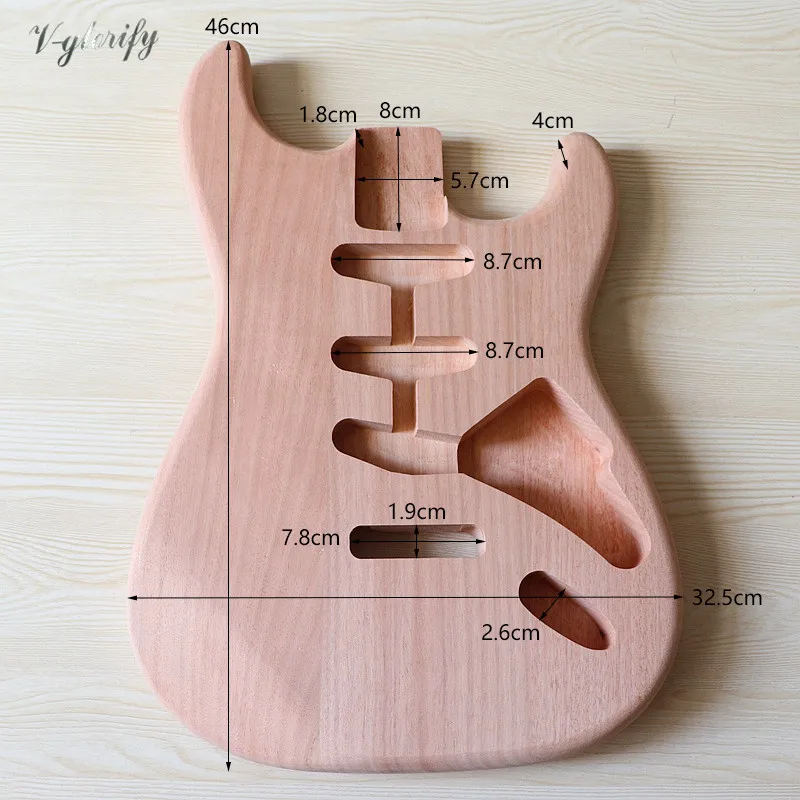 neue ankunft st gitarre körper mahagoni holz elektrische gitarre körper natürliche farbe strat körper st gitarre barrel körpe