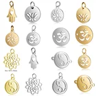 5 шт.лот, подвески для йоги, подвески сделай сам из нержавеющей стали, подвески от солнца, китайского Инь-Янь, удачи, подвески Хамса, соединители для рук