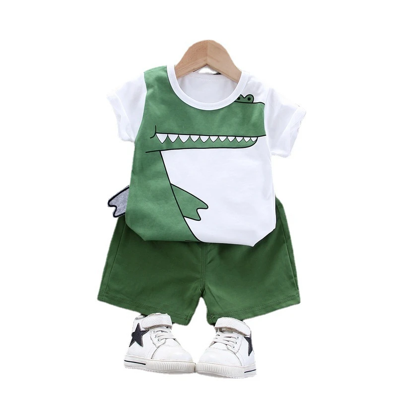

New Children Clothing Summer Baby Girl Clothes Boys Cotton Casual T-Shirt Shorts 2Pcs/Set Toddler Active Costume Kids Tracksuits