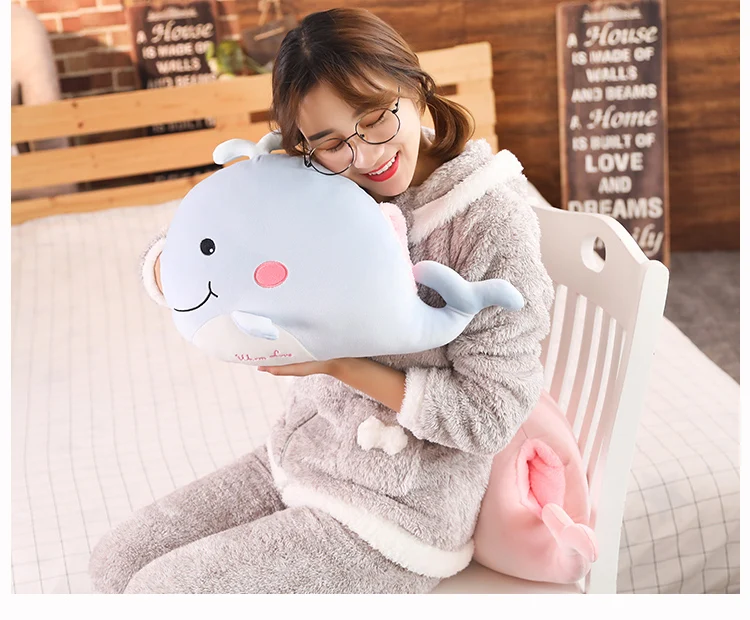 

Dinosaur Pig Penguin Warm Hand Cover Kawaii Plush Soft Whale Hand Warmer Plush Pillow Christmas Gift Cute Hand Warmer Pillow